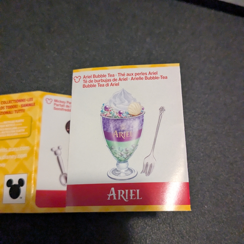 Disney Snacks Zuru Mini Brands Create Ariel Bubble Tea Opened But Unassembled